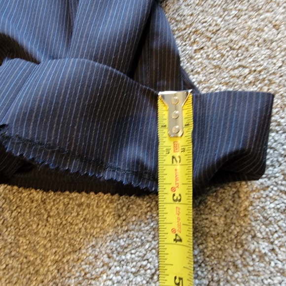 Daniel Hechter 2-Piece Wool Suit, Size 46L, Black Punstripe - Picture 12 of 16